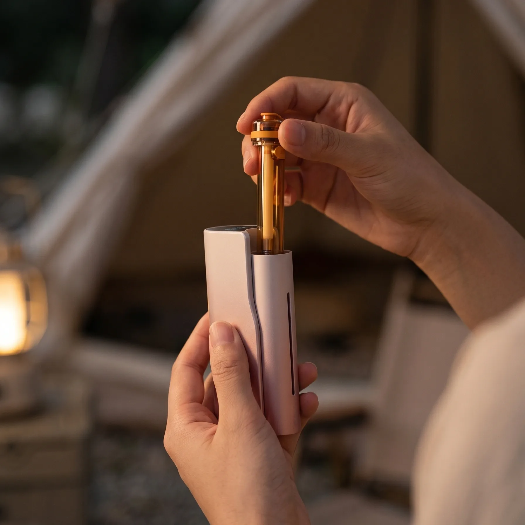 Zhithera Smart Portable Aromatherapy Waterless Nebulizing Diffuser – 3500mAh LED Rechargeable Essential Oil Diffuser (Cartridge included)