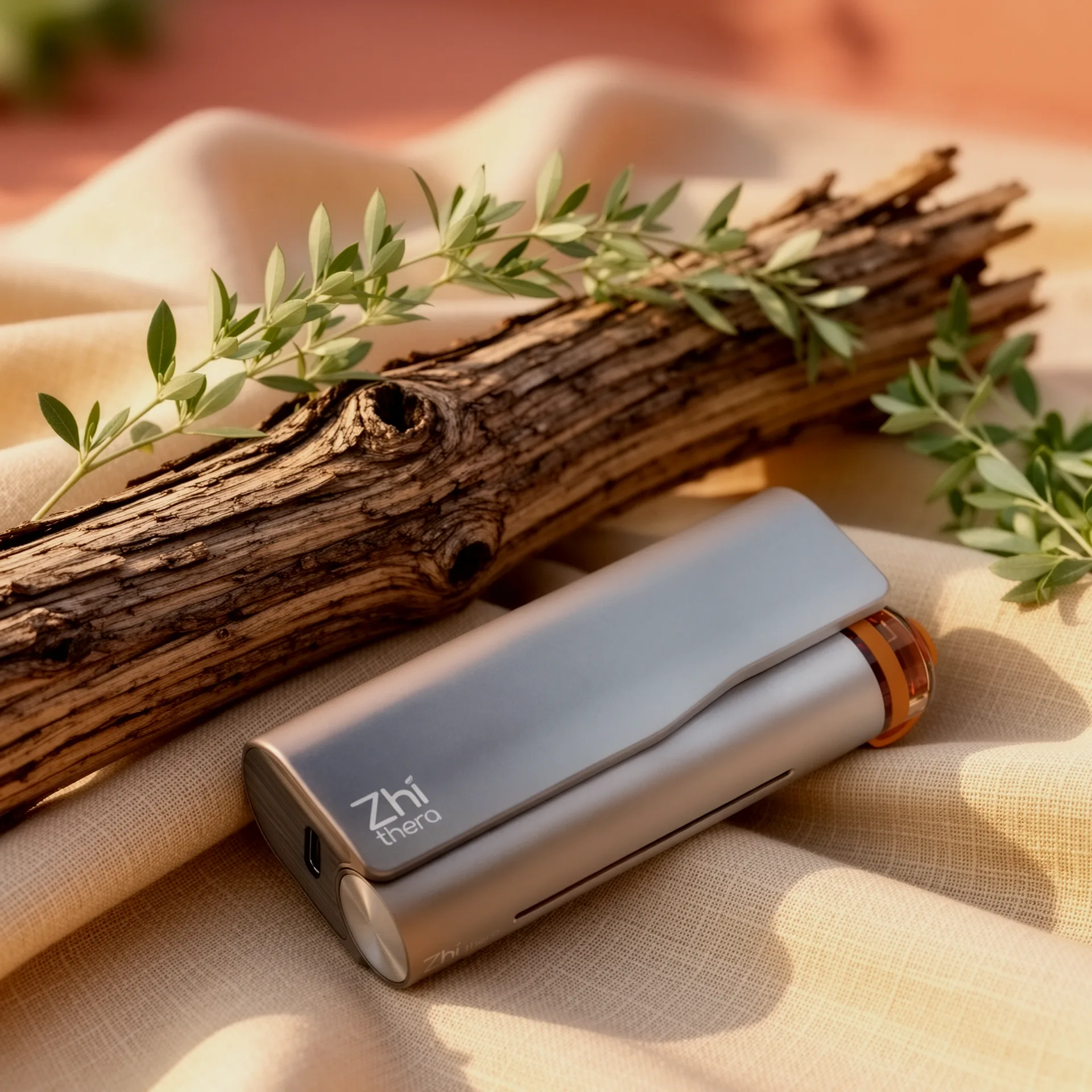 Zhithera Smart Portable Aromatherapy Waterless Nebulizing Diffuser – 3500mAh LED Rechargeable Essential Oil Diffuser (Cartridge included)
